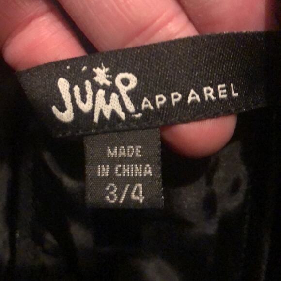 Jump Apparel Brand 90's Black Ruffle Strapless Dress Size 3/4 NWT - Picture 5 of 5